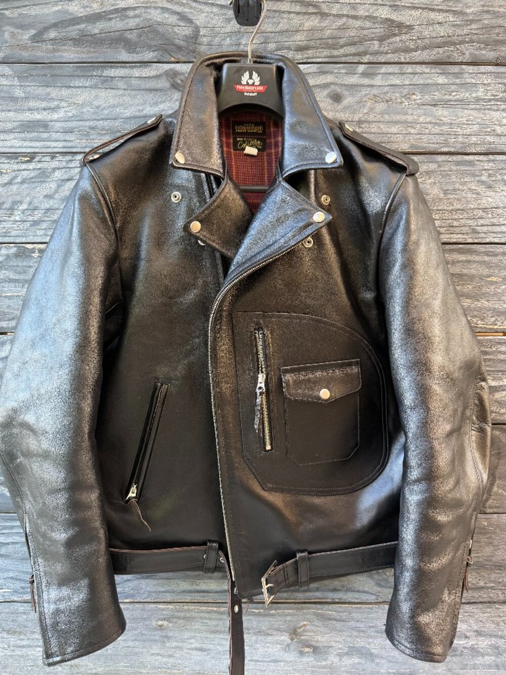 Japanese horsehide leather jacket by Mushman - "Colimbo"